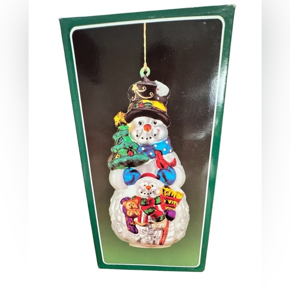Kurt S Adler Snowman Mercury Blown Glass Christmas Ornament Figure - Picture 9 of 11